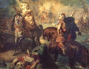 Theodore Chasseriau Arab Chiefs Challenging Each other to Single Combat Germany oil painting artist